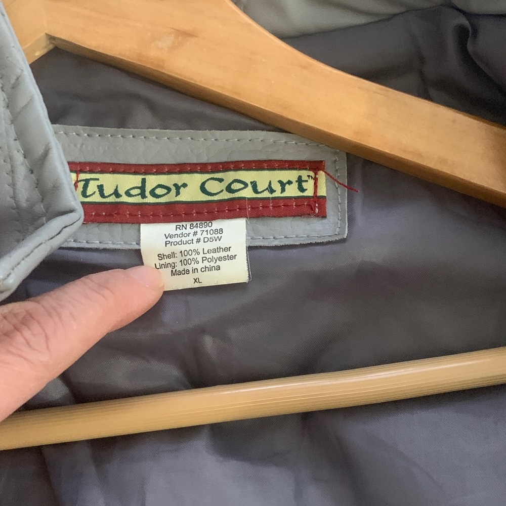 Leather Gray Jacket - image 4